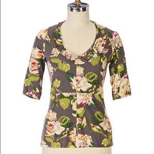 Anthropologie TINY Autumn Cultivar print shirt